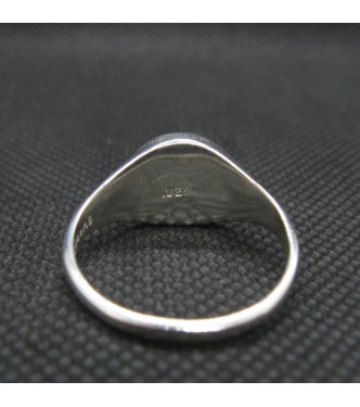 R002108 Genuine Sterling Silver Ring Zodiac Sign Aquarius Hallmarked Solid 925 Handmade